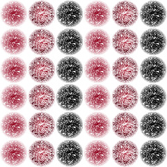 Leaves red pattern hand drawn nature seamless background 