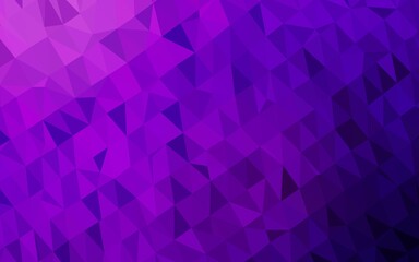 Fototapeta premium Dark Purple, Pink vector blurry triangle texture.