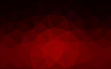 Fototapeta premium Dark Red vector shining triangular pattern.