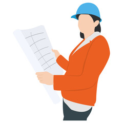 
An engineer on site depicting building engineer 
