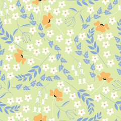 Ditsy Floral seamless pattern