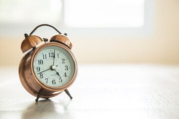 Desk clock at home for background