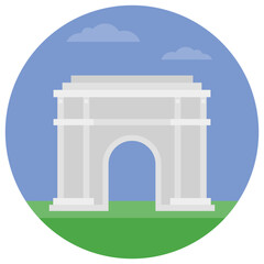 
Arc de Triomf is a triumphal arch in the city of Barcelona
