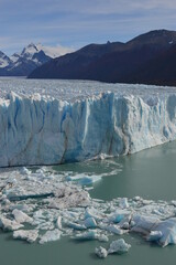 The mighty Perito Moreno Glacier in Los Glaciares National Park in Patagonia, Chile