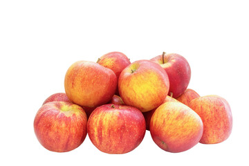 fruit red apples on a white background