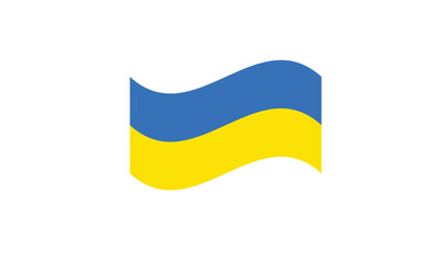 Ukraine flag waving vector illustration