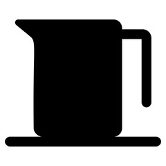 
A water jug for water containing 

