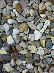 brutal texture of gravel made of stones of different colors