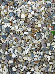 brutal texture of gravel made of stones of different colors