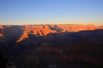 Fototapeta na wymiar South Rim Grand Canyon before sunset, Arizona, USA