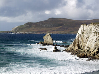 achill island, island west from the republic of ireland