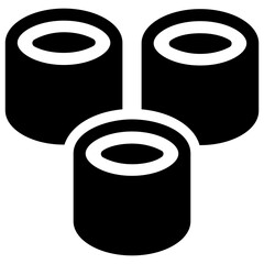 
Japanese food having chopsticks is the icon of sushi 
