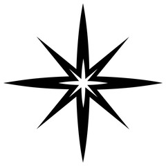 
An icon vector denoting sparkling star 
