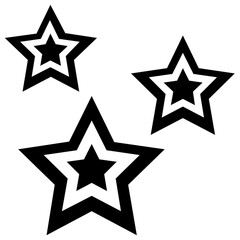 
A sparkling star glyph icon vector 
