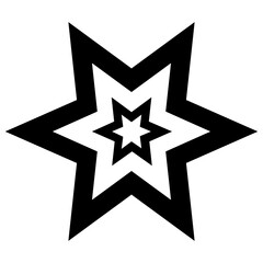 
An icon vector denoting sparkling star 
