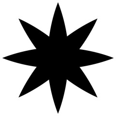 
An icon vector denoting sparkling star 
