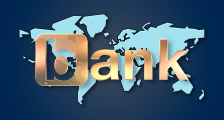 Bank con sfondo colorato