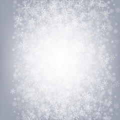 Silver Snow Vector Gray Background. Abstract 