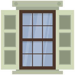 
Flat icon design of window 

