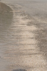 sand and water