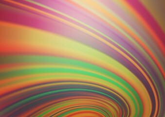 Light Green, Red vector blurred and colored background.