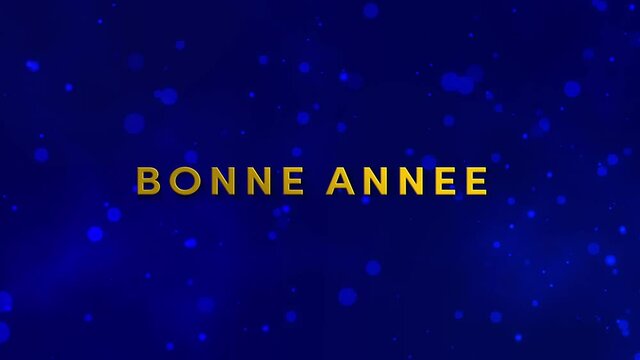 bonne ann&eacute;e- typographie dor&eacute;
