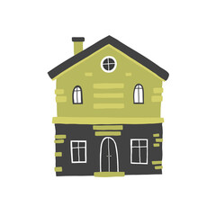 house vector drawing, cartoon cute for design