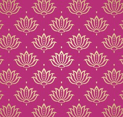 water lilies, wedding card design, royal India	