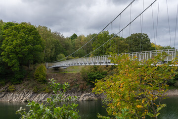 View to the bridge called Victor-Neels near the lake Rur