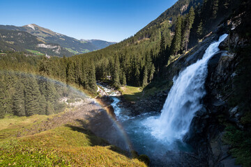 Fototapeta na wymiar The Krimml Waterfalls in the High Tauern National Park, Krimml, Austria