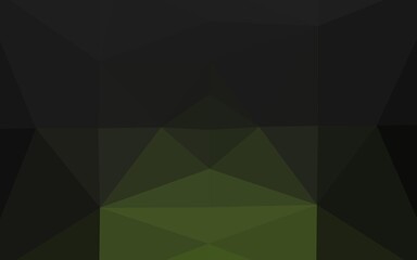 Obraz premium Dark Green vector abstract mosaic background.