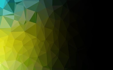 Obraz premium Light Green, Yellow vector abstract mosaic backdrop.