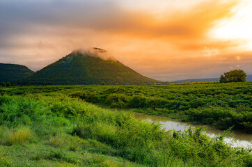 Jom thong mountain viewpoint or Fuji Thailand on Nakhon Ratchasima province, Thailand.