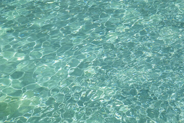 大露天風呂の水面