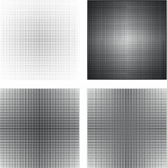Grunge halftone dots vector texture background. Pixel