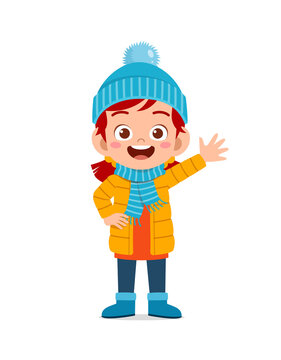 Male Winter Clothing Stock Illustration - Download Image Now - Child, Warm  Clothing, Winter - iStock