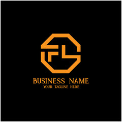 Fototapeta premium GFS letter logo vector. GFS business design vector.