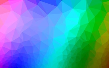 Obraz premium Light Multicolor, Rainbow vector abstract mosaic background.