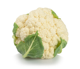 Whole Cauliflower isolated on white