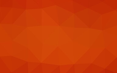 Light Orange vector polygonal background.