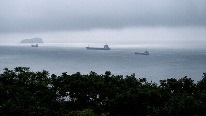 Fototapeta na wymiar view of the city of Vladivostok. Russia.
