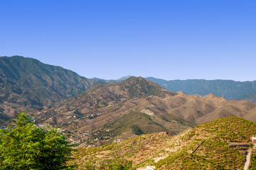 Mountains alongside the Afghanistan Pakistan border line