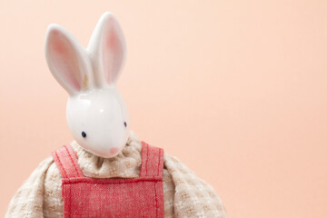 うさぎのクラフト人形