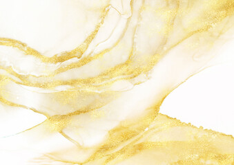 高級感のある金と白の贅沢な大理石の背景テクスチャ