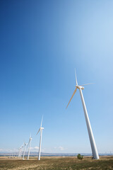Fototapeta premium Sustainable wind energy concept
