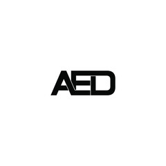 Fototapeta premium aed letter original monogram logo design