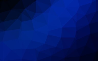 Obraz premium Dark BLUE vector abstract polygonal texture.