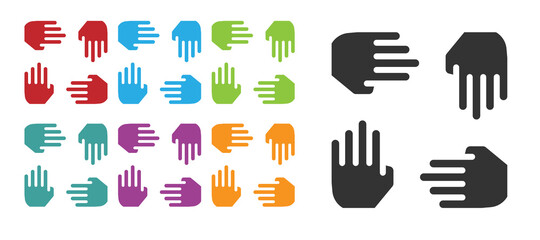 Black Project team base icon isolated on white background. Business analysis and planning, consulting, team work, project management. Developers. Set icons colorful. Vector.