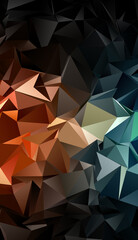 3d Triangles, abstract  background. Design wallpaper.