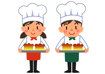 かわいいパン屋さん